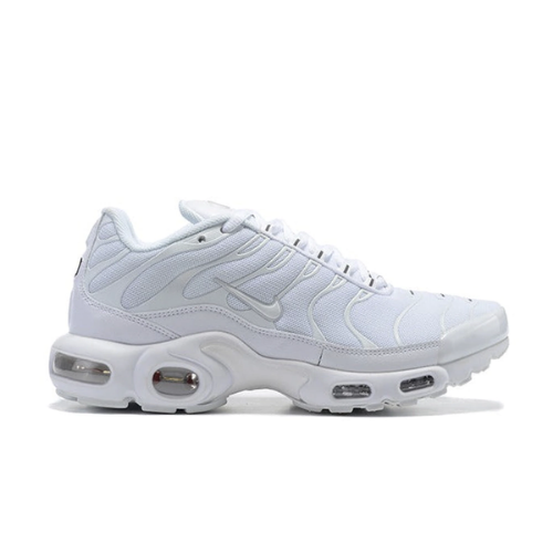 Air Max Plus TN 1 “Triple White” (sola cinza)