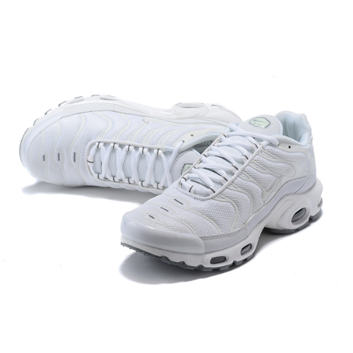 Air Max Plus TN 1 “Triple White” (sola cinza)