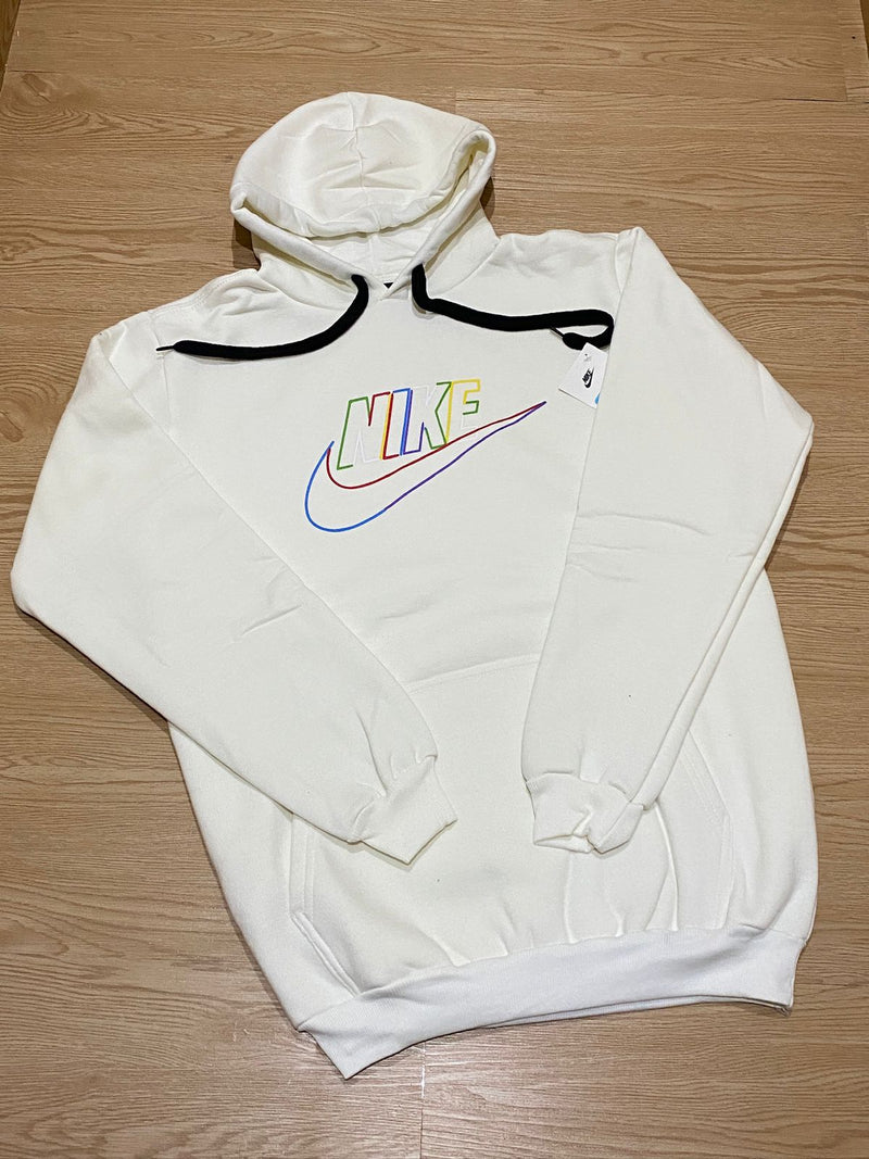 Moletom Nike Club Collor Branco PREMIUM