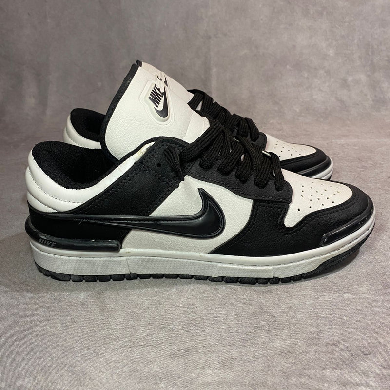 dunk twist black white