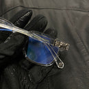 oculos chrome hearts Transparente e Prata