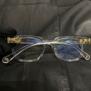 oculos chrome hearts Transparente e Dourado