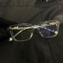 oculos chrome hearts Transparente e Dourado