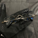 oculos chrome hearts black rimless eyeglasses