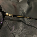 oculos chrome hearts preto e dourado