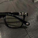 oculos chrome hearts preto e prata