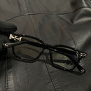 oculos chrome hearts preto e prata