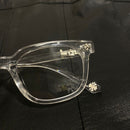 oculos chrome hearts transparente e prata